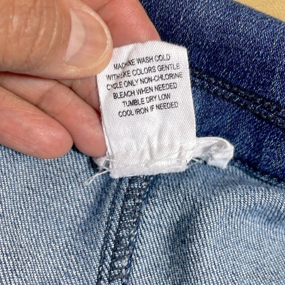 For The Republic Detailed Dark Blue Wash Denim Jacket size M - Picture 9 of 11